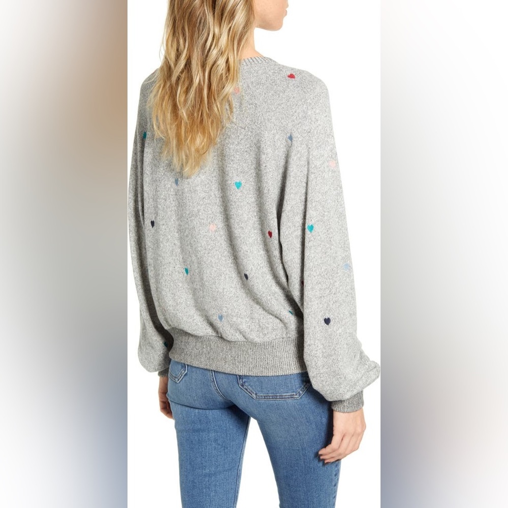 Rails Mika Heart Embroidery Sweatshirt Size Small… - image 8